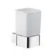 KLUDI-E2-Glashalter-mit-Opalglas-weiss-chrom-4997505 gallery number 1
